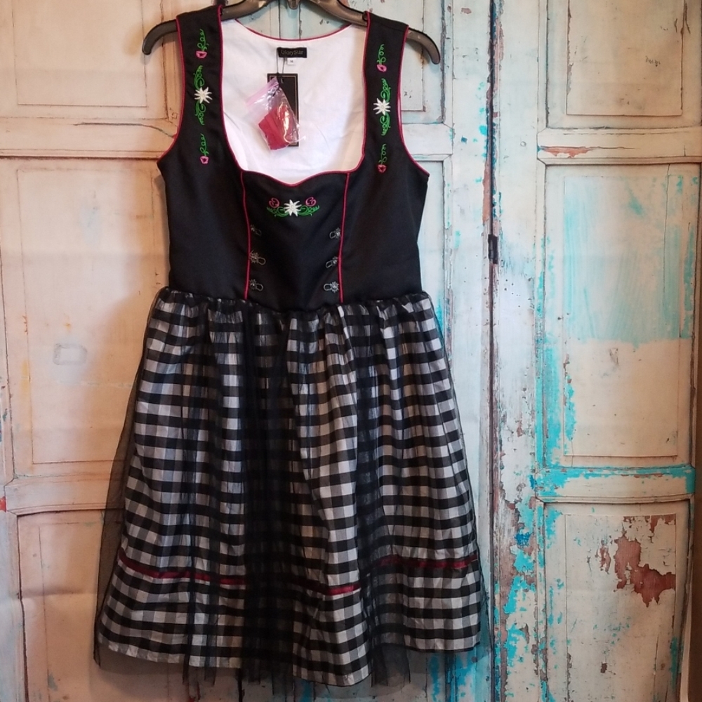 COPY - NWT Glory Star Corset Tulle Overlay Dress.